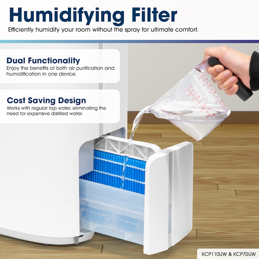 Image 738298_ALTMORE10.jpg, Product 738-298 / Price $849.99, Sharp KCP110CW Smart Ionizing HEPA Air Purifier with Humidification from Sharp on TSC.ca's Home & Garden department