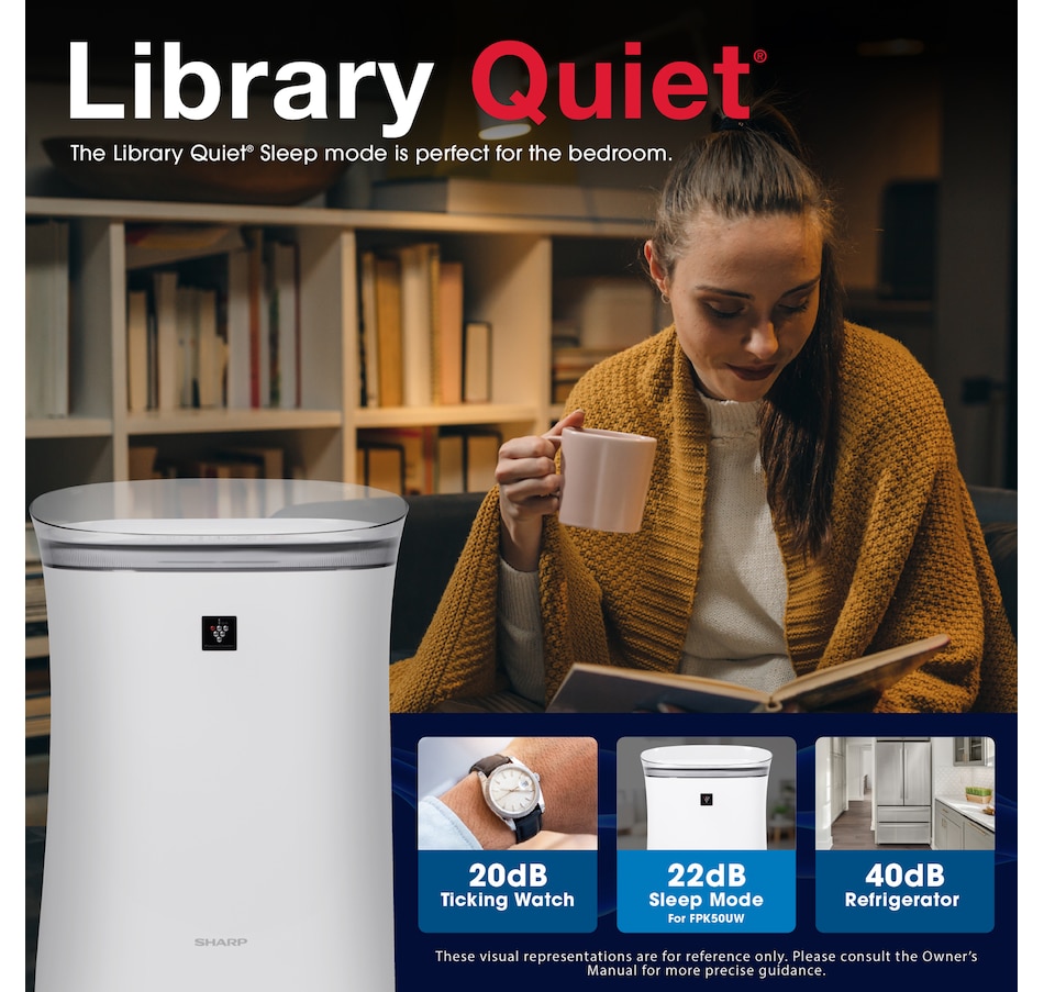 Image 738299_ALTMORE12.jpg, Product 738-299 / Price $349.99, Sharp FP-K50UW Plasmacluster Air Purifier from Sharp on TSC.ca's Home & Garden department