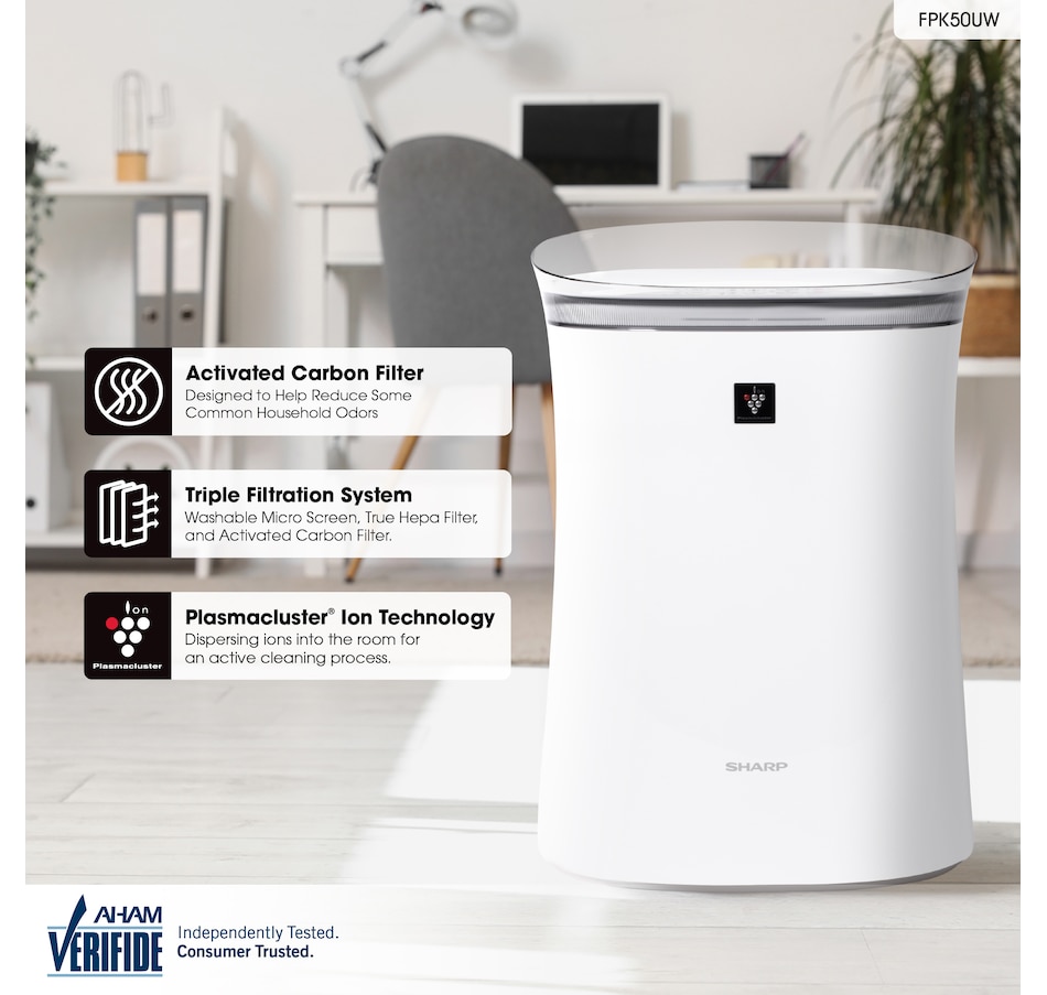 Image 738299_ALTMORE6.jpg, Product 738-299 / Price $349.99, Sharp FP-K50UW Plasmacluster Air Purifier from Sharp on TSC.ca's Home & Garden department