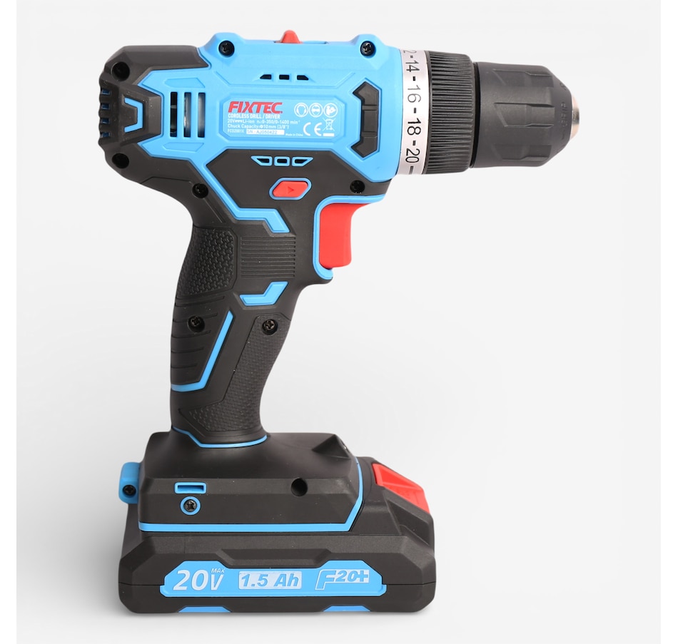 Image 738304_ALTMORE4.jpg, Product 738-304 / Price $199.99, Fixtec 20V Cordless Drill Kit with Battery, Charger and Accessories (221 pieces) from Fixtec on TSC.ca's Home & Garden department