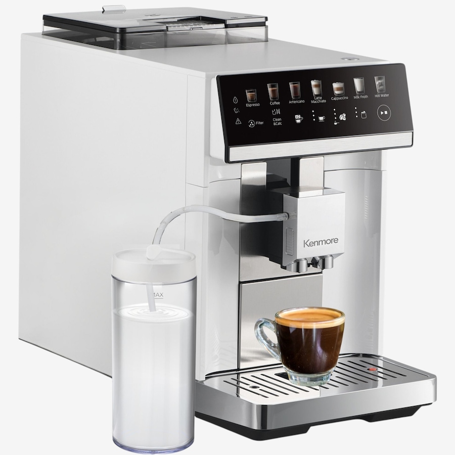 Image 738342_ALTMORE2.jpg, Product 738-342 / Price $899.99, Kenmore Black Super Automatic Espresso Coffee Machine with Dual Cream System and Grinder from Kenmore on TSC.ca's Kitchen department