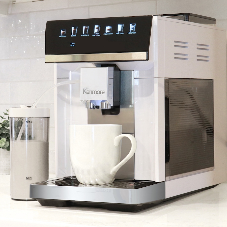 Image 738342_ALTMORE4.jpg, Product 738-342 / Price $899.99, Kenmore Black Super Automatic Espresso Coffee Machine with Dual Cream System and Grinder from Kenmore on TSC.ca's Kitchen department
