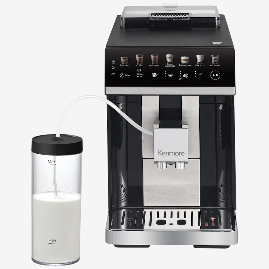Image 738342_BLK.jpg, Product 738-342 / Price $899.99, Kenmore Black Super Automatic Espresso Coffee Machine with Dual Cream System and Grinder from Kenmore on TSC.ca's Kitchen department