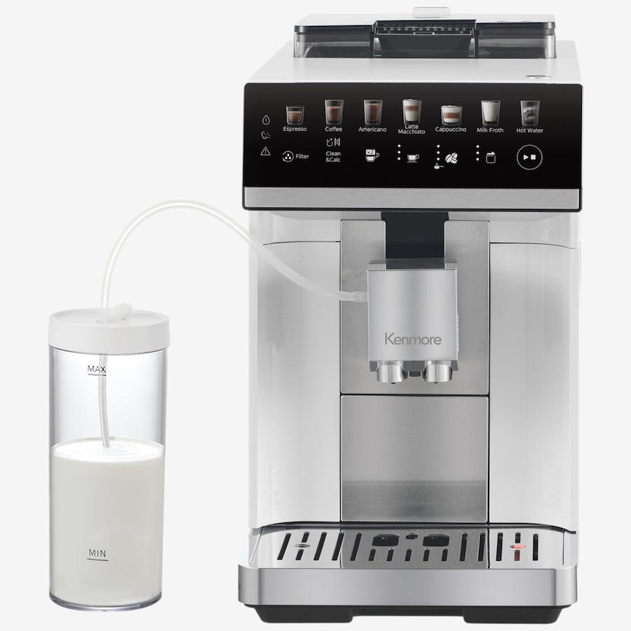 Image 738342_WHT.jpg, Product 738-342 / Price $899.99, Kenmore Black Super Automatic Espresso Coffee Machine with Dual Cream System and Grinder from Kenmore on TSC.ca's Kitchen department