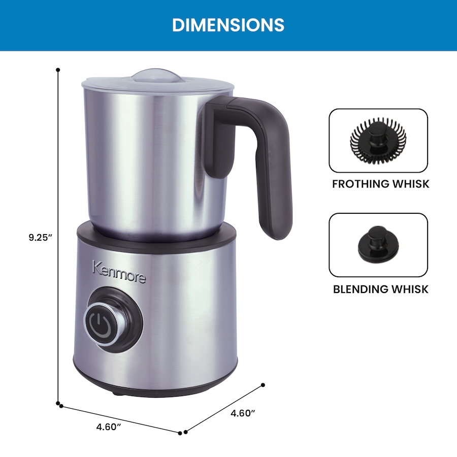 Image 738344_ALTMORE6.jpg, Product 738-344 / Price $62.99, Kenmore 500 ml Stainless-Steel Automatic Milk Frother and Steamer from Kenmore on TSC.ca's Kitchen department