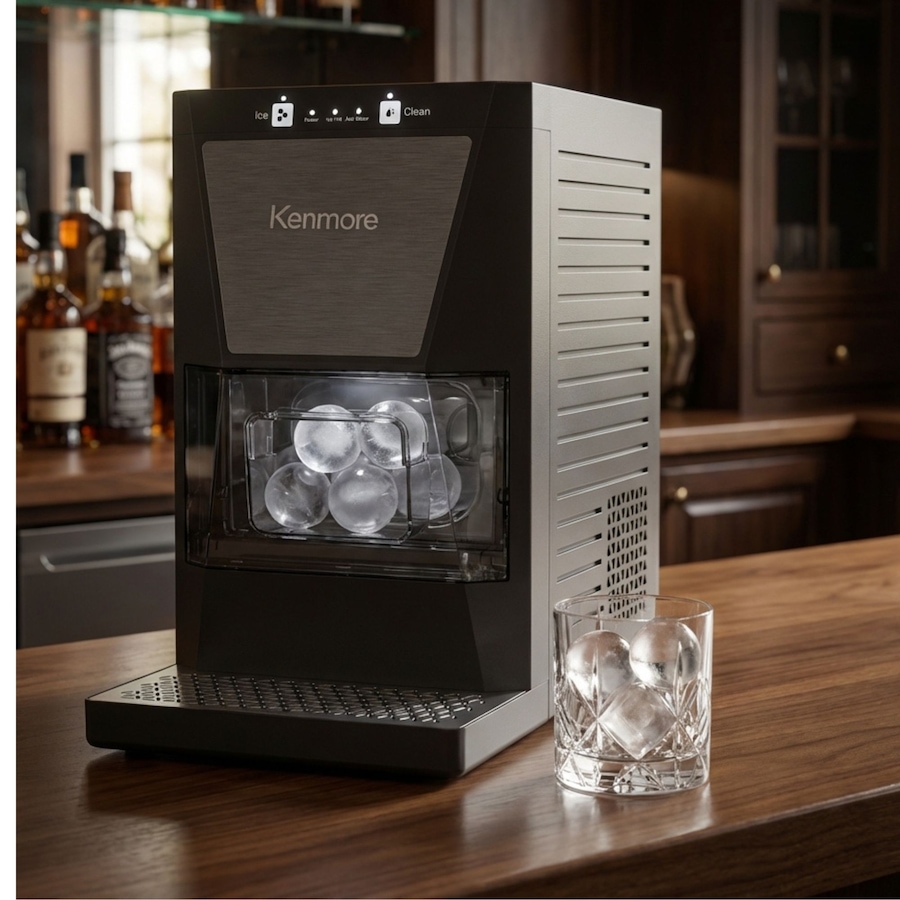 Image 738361_ALTMORE1.jpg, Product 738-361 / Price $399.99, Kenmore Clear Spherical Ice Maker (black) from Kenmore on TSC.ca's Kitchen department
