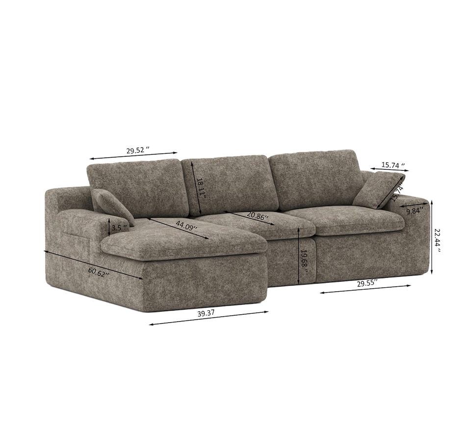 Image 738384_ALTMORE10.jpg, Product 738-384 / Price $1,540.00, Brassex Sicily All Foam Sectional from Brassex on TSC.ca's Home & Garden department