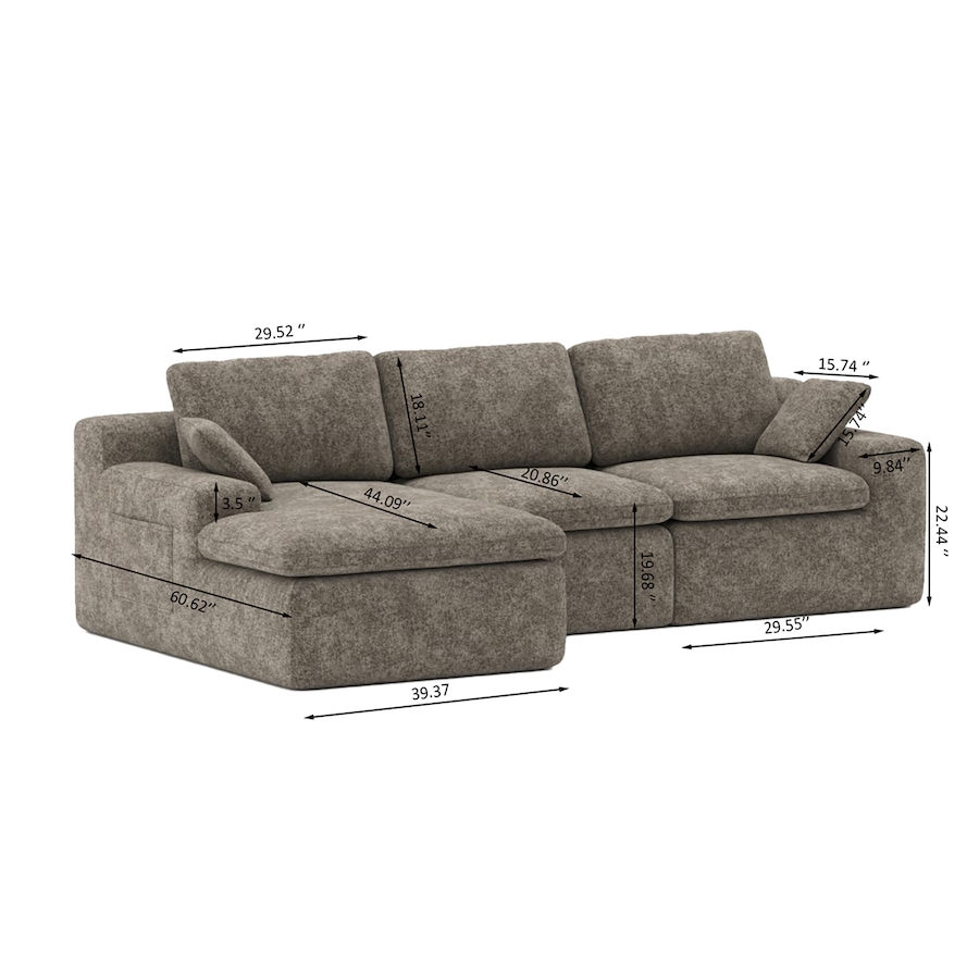 Image 738384_ALTMORE10.jpg, Product 738-384 / Price $1,540.00, Brassex Sicily All Foam Sectional from Brassex on TSC.ca's Home & Garden department