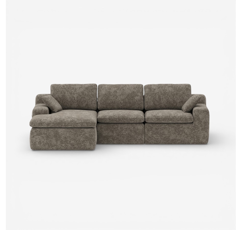Image 738384_BRN.jpg, Product 738-384 / Price $1,540.00, Brassex Sicily All Foam Sectional from Brassex on TSC.ca's Home & Garden department