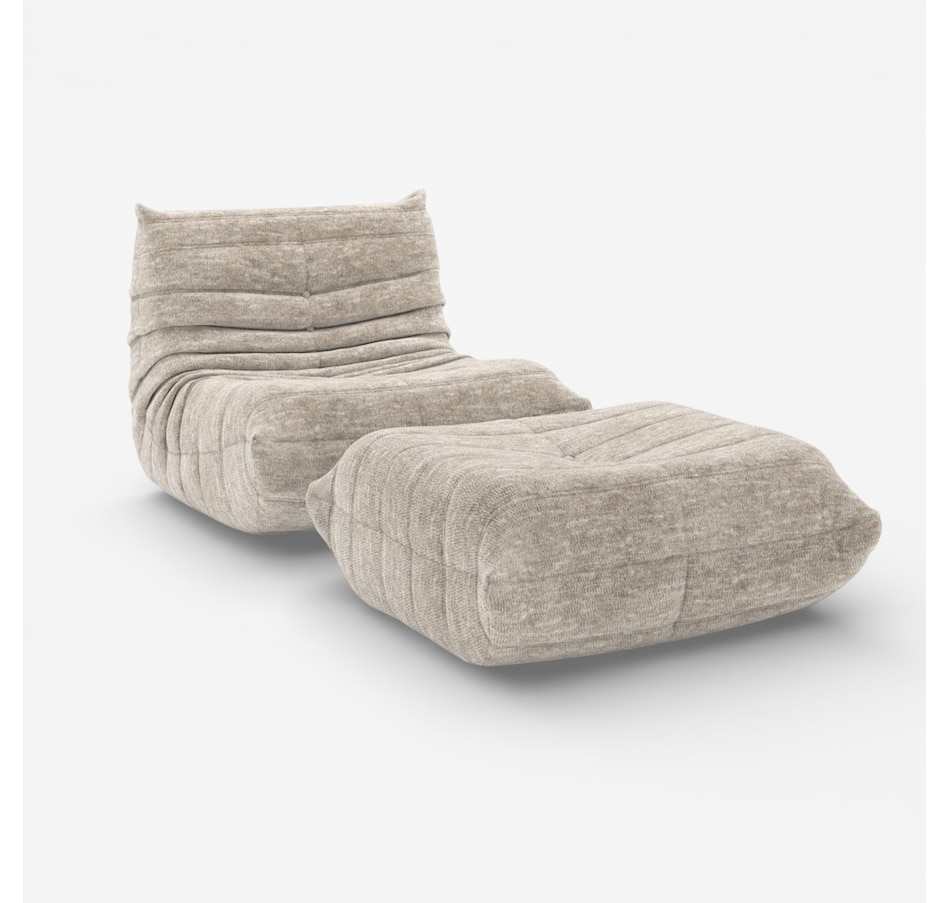 Image 738386_BGE.jpg, Product 738-386 / Price $760.00, Brassex Petita All-Foam Chair and Ottoman from Brassex on TSC.ca's Home & Garden department