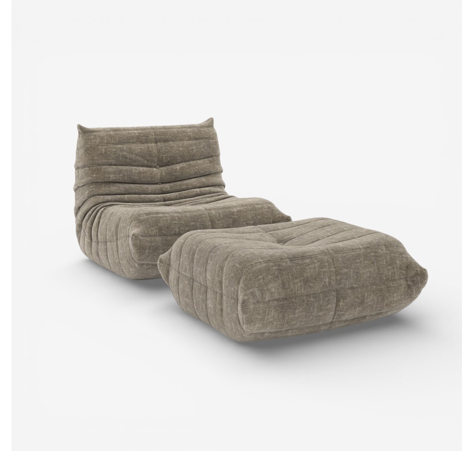 Image 738386_TPE.jpg, Product 738-386 / Price $760.00, Brassex Petita All-Foam Chair and Ottoman from Brassex on TSC.ca's Home & Garden department