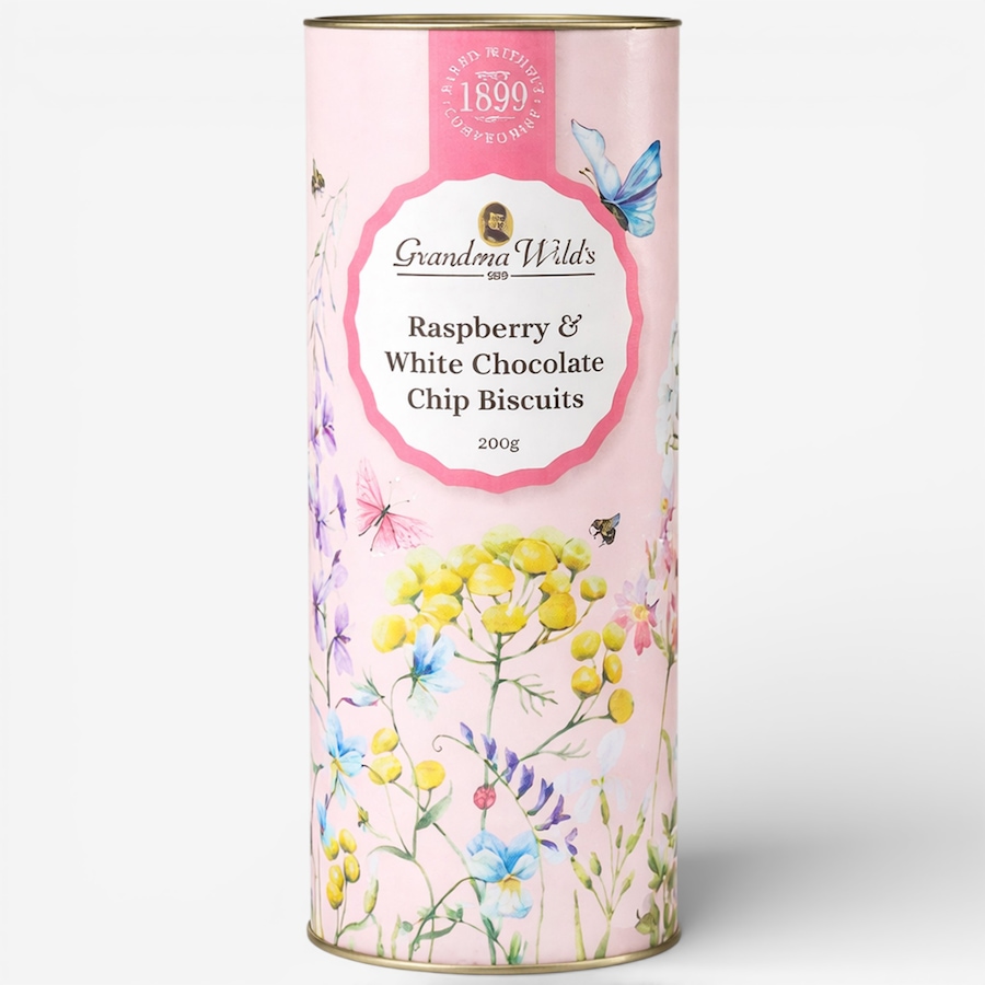Image 738416.jpg, Product 738-416 / Price $18.95, Grandma Wild's Wildflower Meadow Raspberry and White Chocolate Chip Cookie Tube (200 g) from Dolce & Gourmando on TSC.ca's Kitchen department