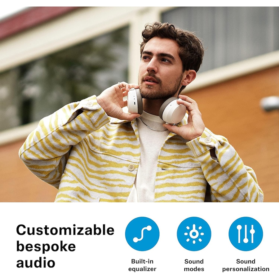 Image 738436_ALTMORE2.jpg, Product 738-436 / Price $499.95, Sennheiser Momentum 4 Wireless Headphones (Bluetooth, Adaptive Noise Cancellation, black) from Sennheiser on TSC.ca's Electronics department
