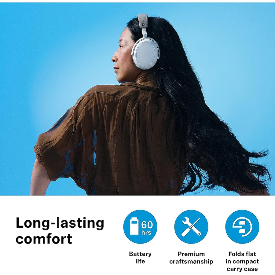 Image 738437_ALTMORE4.jpg, Product 738-437 / Price $499.95, Sennheiser Momentum 4 Wireless Headphones (Bluetooth, Adaptive Noise Cancellation, white) from Sennheiser on TSC.ca's Electronics department