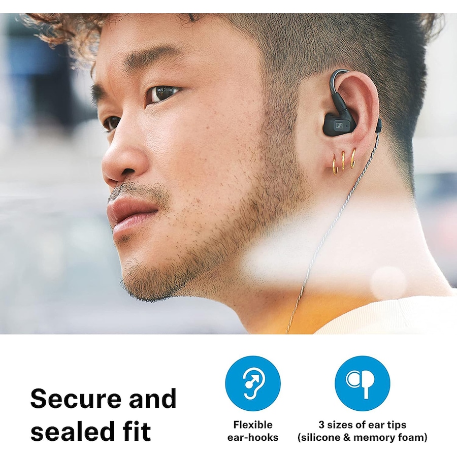 Image 738441_ALTMORE5.jpg, Product 738-441 / Price $199.95, Sennheiser IE 200 In-Ear Audiophile Headphones (black) from Sennheiser on TSC.ca's Electronics department