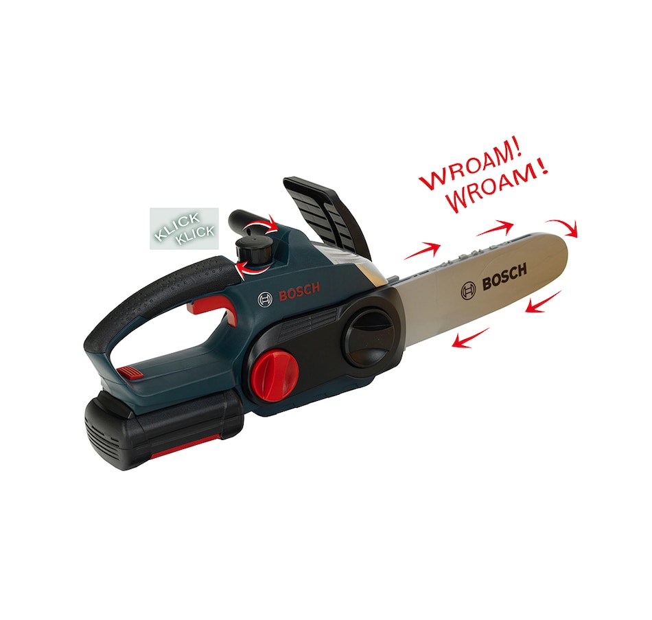 Image 738460_ALTMORE1.jpg, Product 738-460 / Price $59.99, Theo Klein Bosch Toy Chain Saw, Helmet, Gloves from Theo Klein on TSC.ca's Toys & Hobbies department