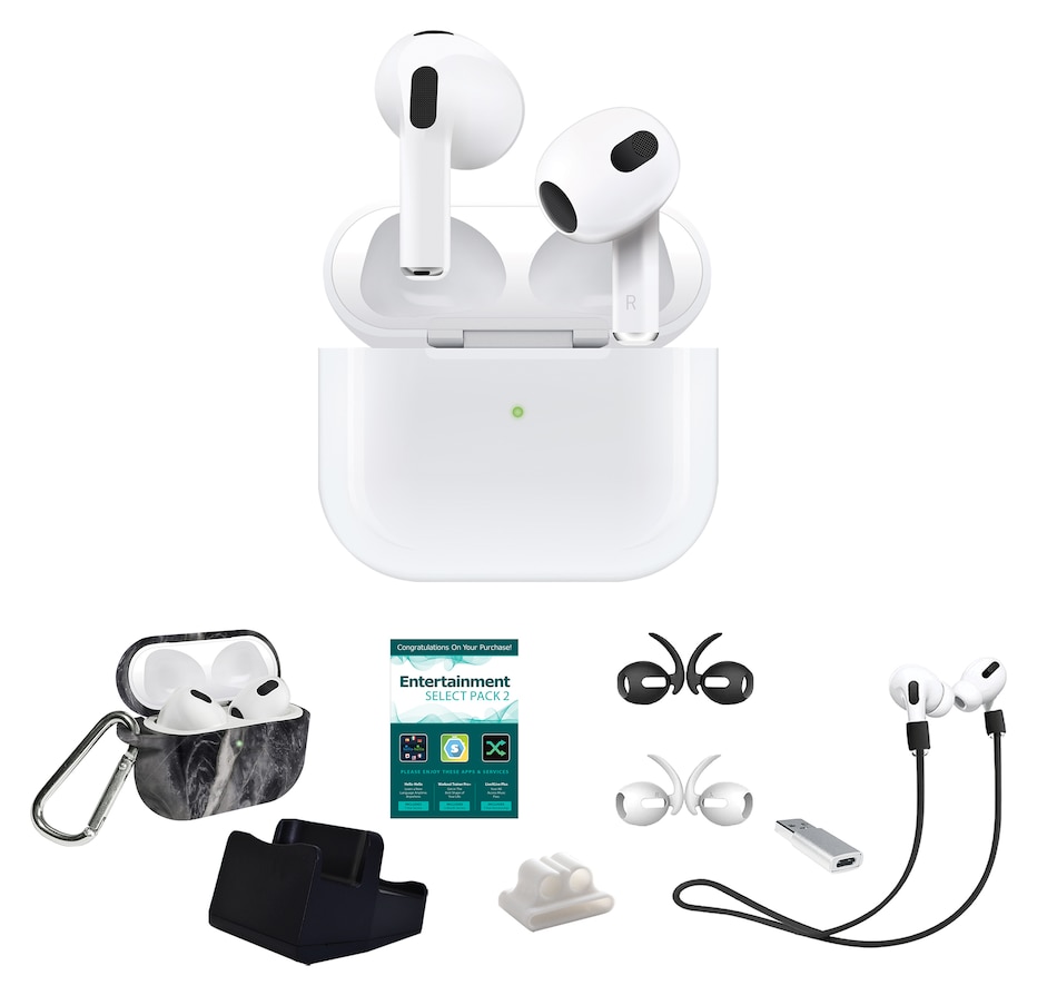 Image 738520_BLKME.jpg, Product 738-520 / Price $389.99, Apple AirPods with Lightning Charging Case (3rd generation) from Apple on TSC.ca's Electronics department