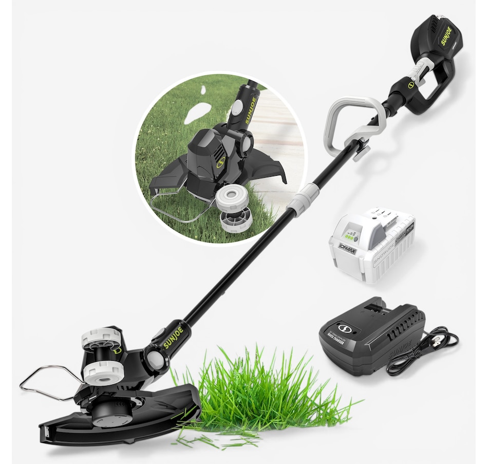 Image 738597_ALTMORE2.jpg, Product 738-597 / Price $249.99, Sun Joe 24-Volt 12" IONMAX Cordless String Trimmer Kit with Multi-Angle Head, 4.0-Ah Battery and Charger from Snow Joe & Sun Joe on TSC.ca's Home & Garden department