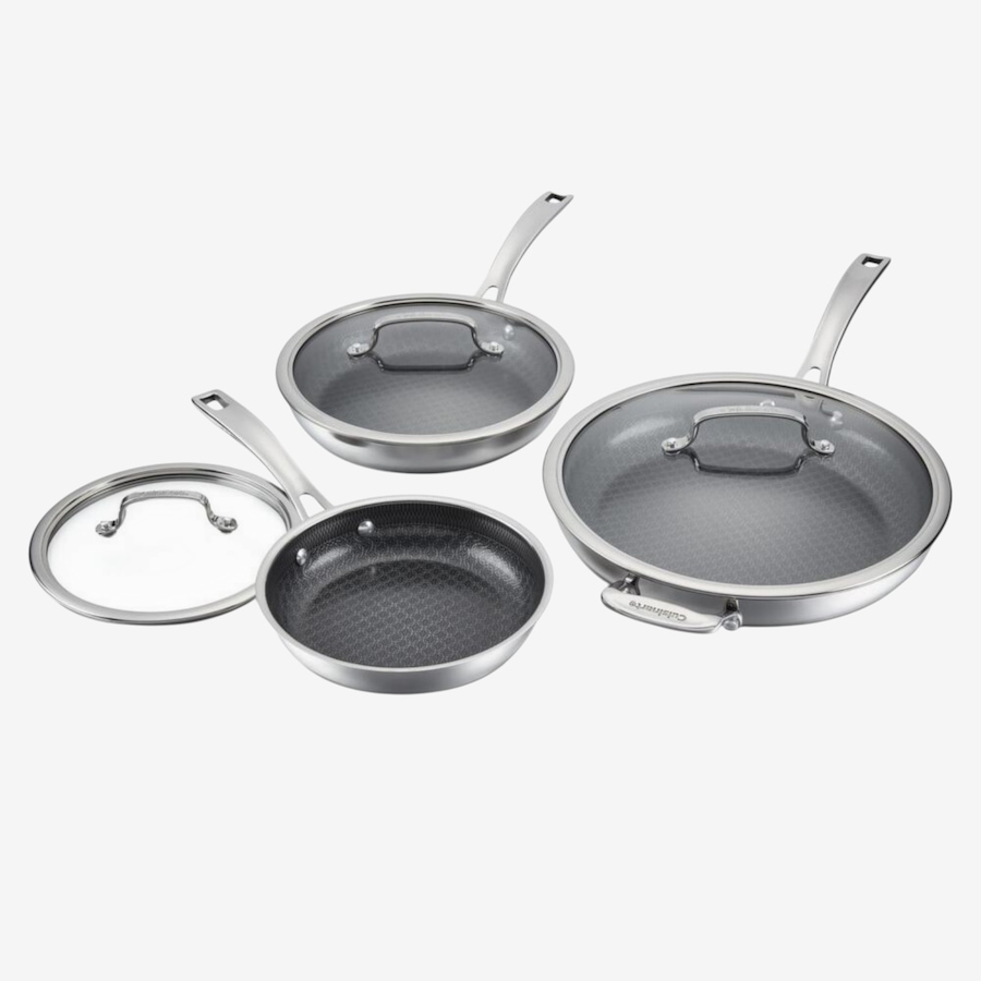 Image 738659.jpg, Product 738-659 / Price $279.99, Cuisinart FusionPlusNS Stainless Steel Skillet Set with Covers from Cuisinart on TSC.ca's Kitchen department