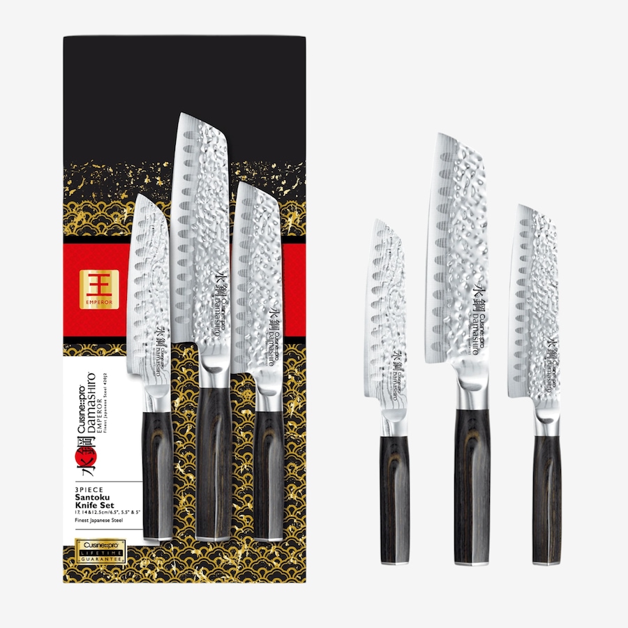 Image 738667.jpg, Product 738-667 / Price $499.99, Cuisine pro Damashiro Emperor Santoku Knife (set of 3) from Cuisine pro on TSC.ca's Kitchen department