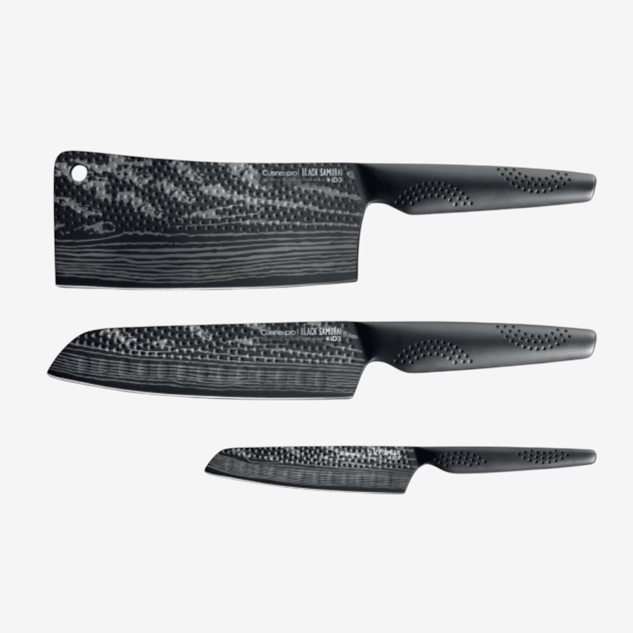 Image 738669.jpg, Product 738-669 / Price $579.99, Cuisine pro iD3 Black Samurai Ultimate Knife (set of 3) from Cuisine pro on TSC.ca's Kitchen department