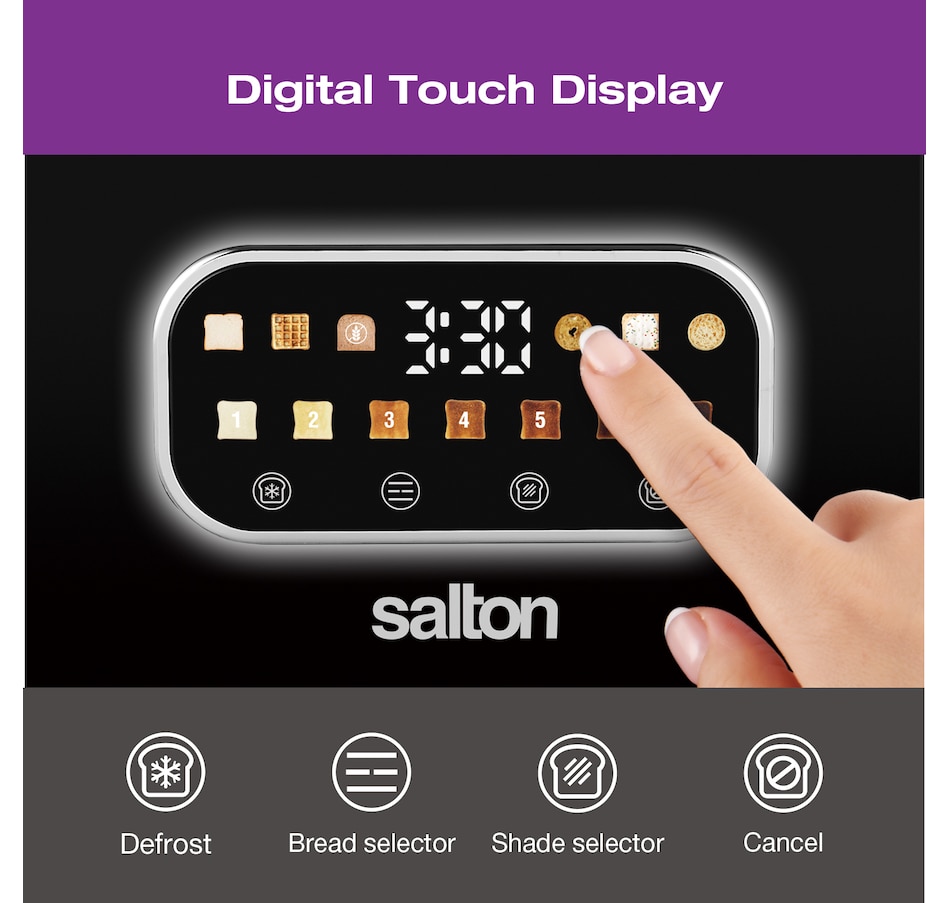 Image 738740_ALTMORE4.jpg, Product 738-740 / Price $49.99, Salton 2-Slice Smart Touch Toaster from Salton on TSC.ca's Kitchen department
