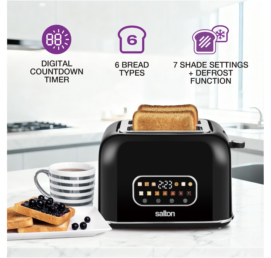 Image 738740_ALTMORE5.jpg, Product 738-740 / Price $49.99, Salton 2-Slice Smart Touch Toaster from Salton on TSC.ca's Kitchen department