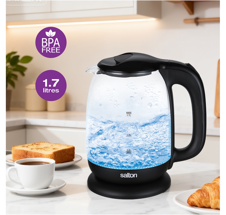 Image 738741_ALTMORE7.jpg, Product 738-741 / Price $34.99, Salton Glass Kettle from Salton on TSC.ca's Kitchen department