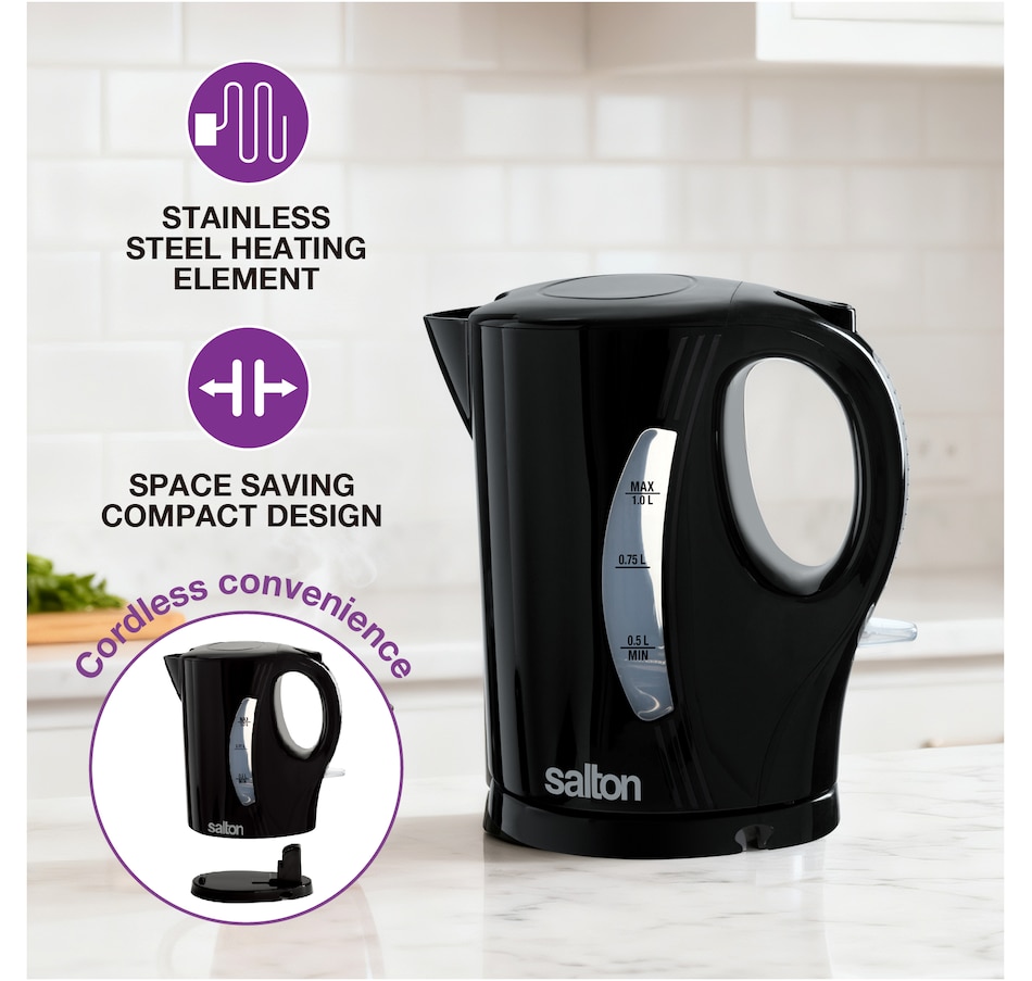 Image 738743_ALTMORE2.jpg, Product 738-743 / Price $24.99, Salton Compact Electric Jug Kettle from Salton on TSC.ca's Kitchen department