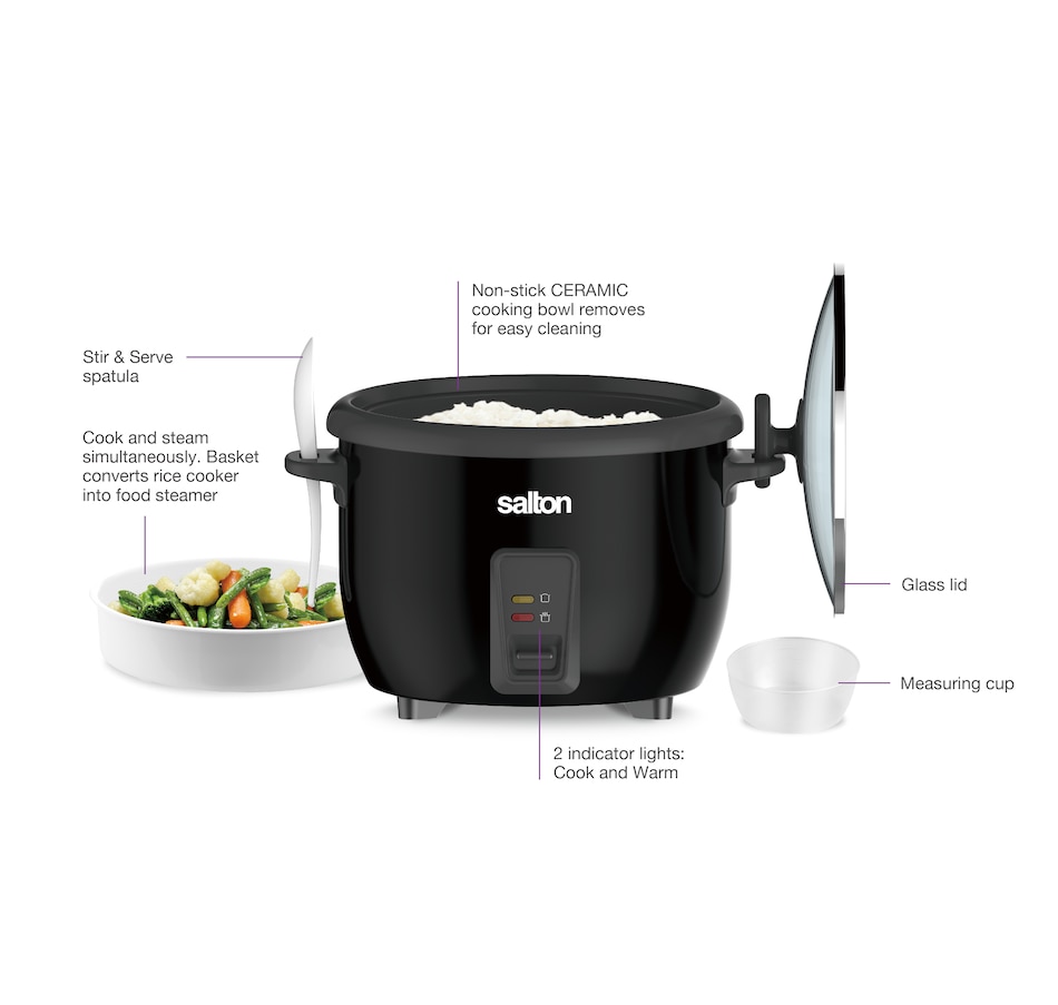 Image 738746_ALTMORE1.jpg, Product 738-746 / Price $39.99, Salton Rice Cooker and Steamer from Salton on TSC.ca's Kitchen department