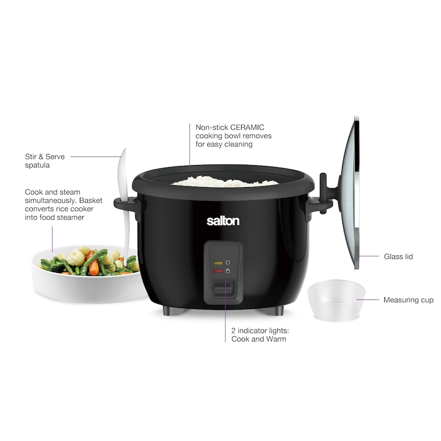 Image 738746_ALTMORE1.jpg, Product 738-746 / Price $49.99, Salton Rice Cooker and Steamer (20-Cup) from Salton on TSC.ca's Kitchen department