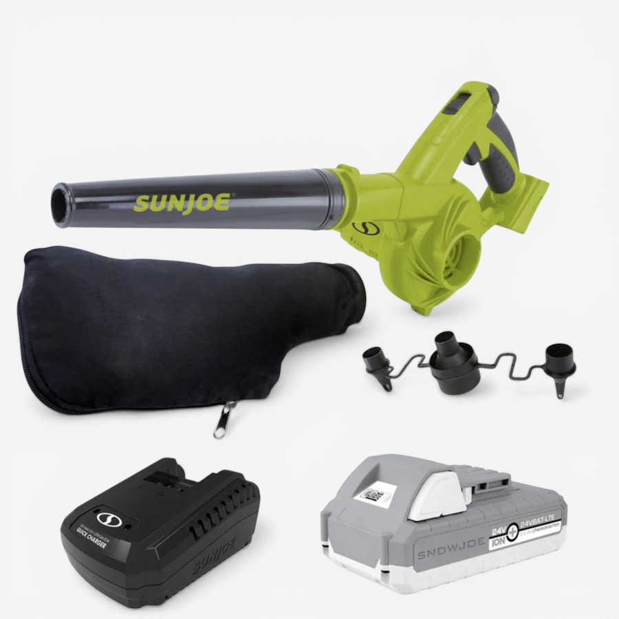 Image 738759.jpg, Product 738-759 / Price $114.99, Sun Joe 24V iON+ Workshop Leaf Blower with Dust Bags, 2.0-Ah Battery and Rapid Charger from Snow Joe & Sun Joe on TSC.ca's Home & Garden department