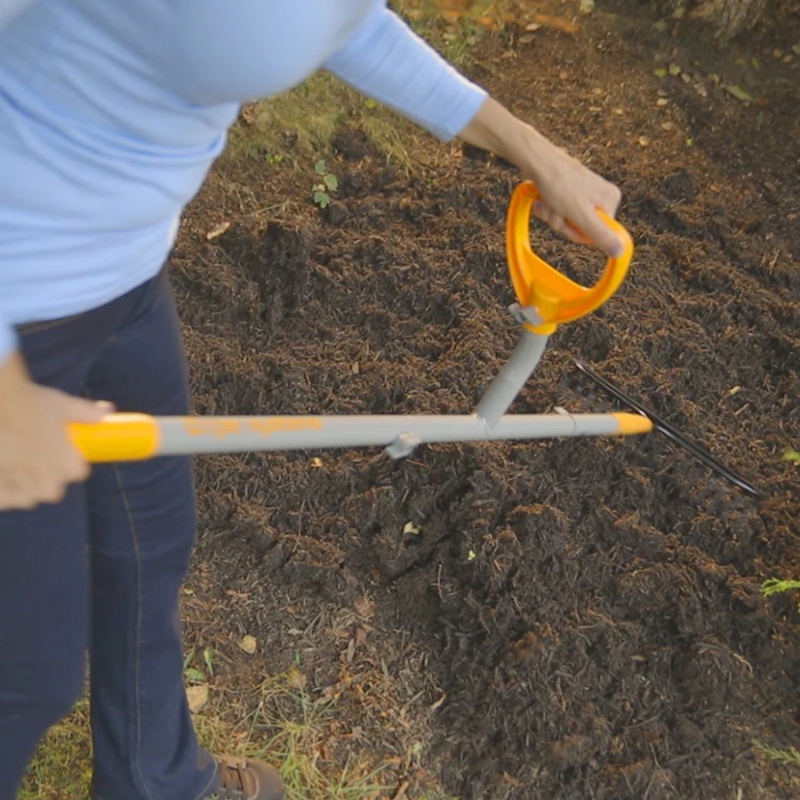 Image 738762_ALTMORE3.jpg, Product 738-762 / Price $54.99, Sun Joe ErgieShovel 16-Tine Strain Reducing Steel Bow Rake with 54" Steel Shaft from Snow Joe & Sun Joe on TSC.ca's Home & Garden department