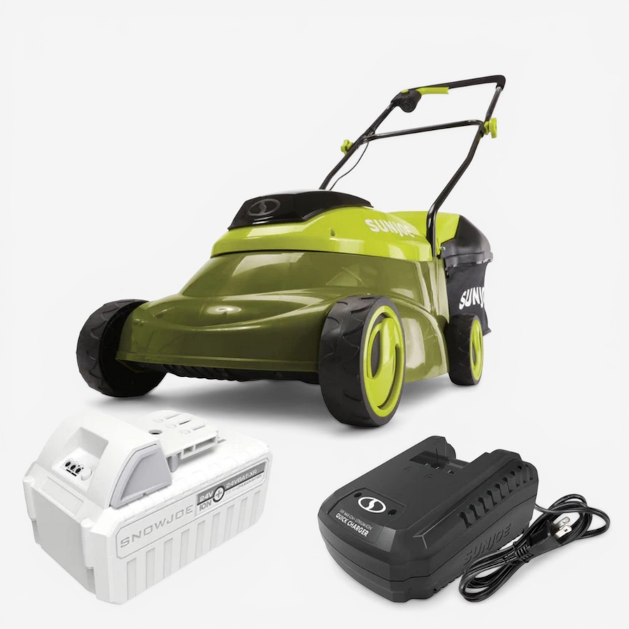 Image 738764.jpg, Product 738-764 / Price $499.99, Sun Joe 24-Volt 5-Amp 14" Cordless Lawn Mower with Brushless Motor from Snow Joe & Sun Joe on TSC.ca's Home & Garden department