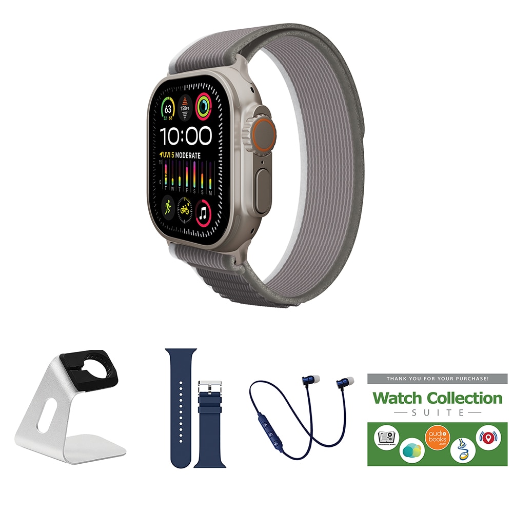 Apple - tomo Apple Watch Ultra 2 49 mm Titanium Case with Trail Loop Band