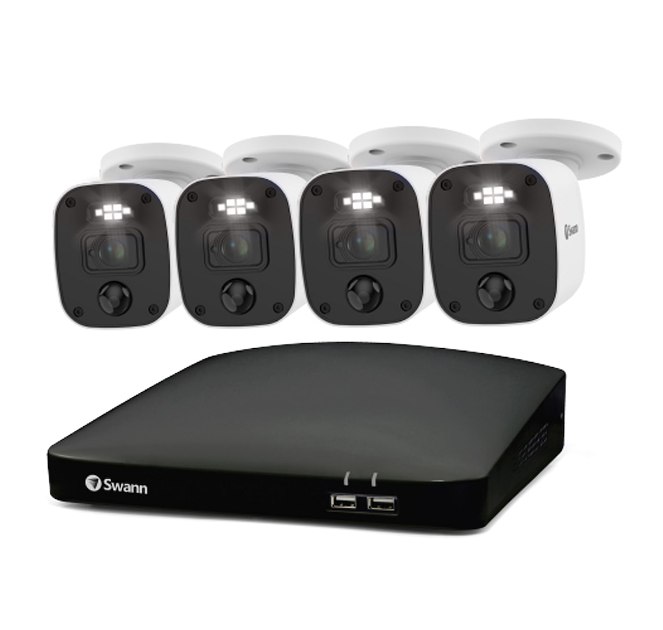Image 738922_ALTMORE2.jpg, Product 738-922 / Price $429.99, Swann 1080p 8-Channel 1TB Audio/Video DVR Security System with 4 Lights & Sirens SwannForce Bullet Cameras from Swann on TSC.ca's Electronics department