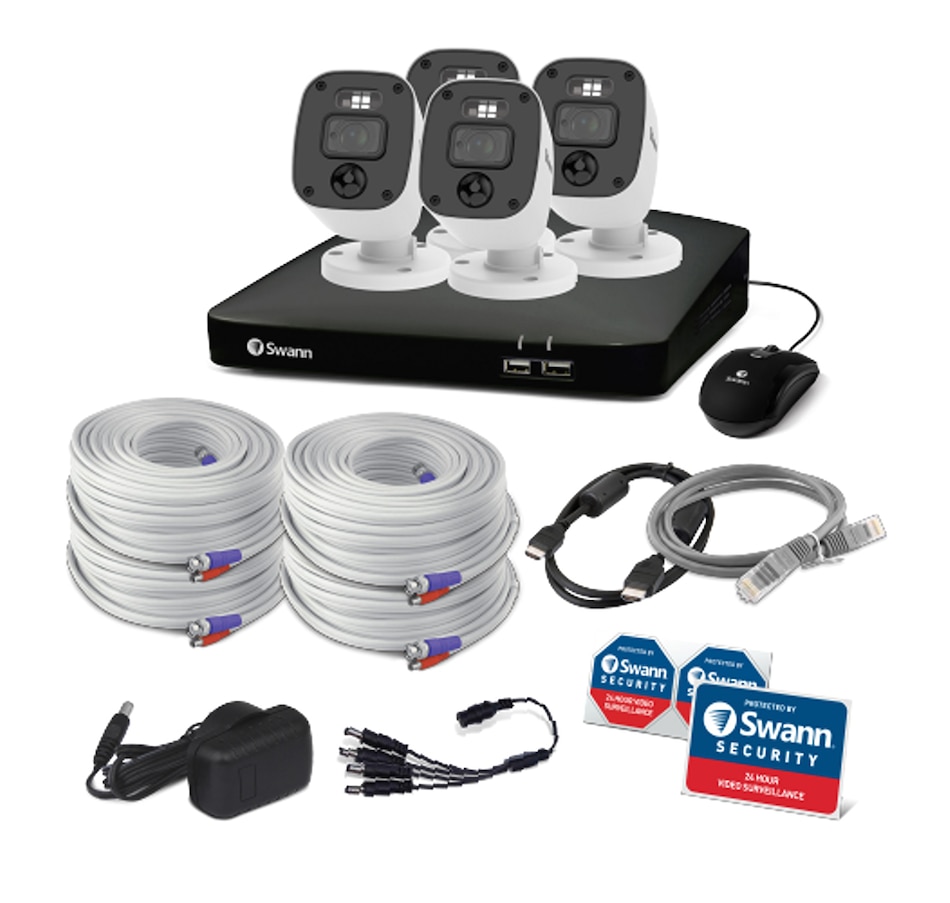 Image 738922_ALTMORE4.jpg, Product 738-922 / Price $429.99, Swann 1080p 8-Channel 1TB Audio/Video DVR Security System with 4 Lights & Sirens SwannForce Bullet Cameras from Swann on TSC.ca's Electronics department