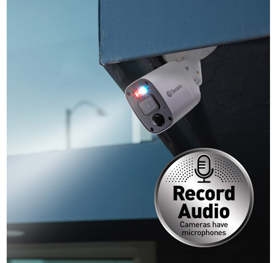 Image 738922_ALTMORE5.jpg, Product 738-922 / Price $429.99, Swann 1080p 8-Channel 1TB Audio/Video DVR Security System with 4 Lights & Sirens SwannForce Bullet Cameras from Swann on TSC.ca's Electronics department
