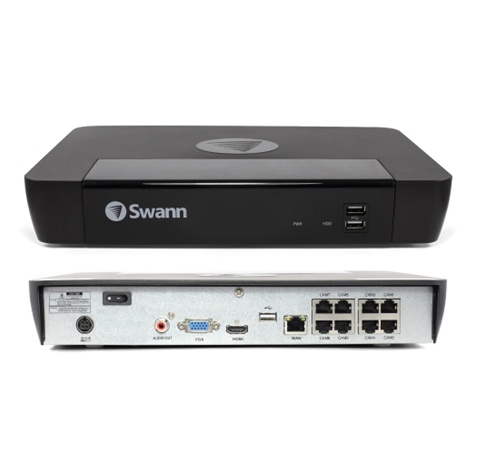 Image 738923_ALTMORE5.jpg, Product 738-923 / Price $699.99, Swann Master 4K Ultra HD 8-channel 2TB Hard Drive NVR Security System with Four 4K Dome Cameras (NHD-876MSD, white) from Swann on TSC.ca's Electronics department