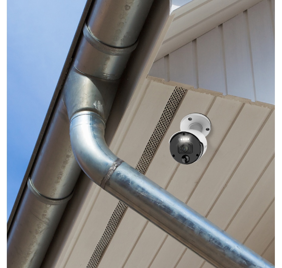 Image 738924_ALTMORE7.jpg, Product 738-924 / Price $1,079.99, Swann Master 4K Ultra HD 8-channel 2TB Hard Drive NVR Security System with Eight 4K Heat and Motion Detection Spotlight IP Bullet Security Cameras (NHD-875WLB, white) from Swann on TSC.ca's Electronics department