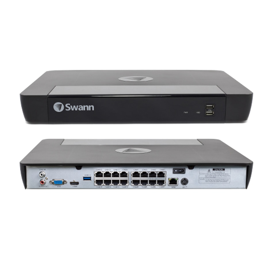 Image 738925_ALTMORE3.jpg, Product 738-925 / Price $1,399.99, Swann Master 4K Ultra HD 16-channel 2TB Hard Drive NVR Security System with Ten 4K Heat and Motion Detection Spotlight IP Bullet Security Cameras (NHD-875WLB, white) from Swann on TSC.ca's Electronics department