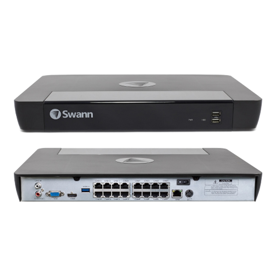 Image 738925_ALTMORE3.jpg, Product 738-925 / Price $1,399.99, Swann Master 4K Ultra HD 16-channel 2TB Hard Drive NVR Security System with Ten 4K Heat and Motion Detection Spotlight IP Bullet Security Cameras (NHD-875WLB, white) from Swann on TSC.ca's Electronics department