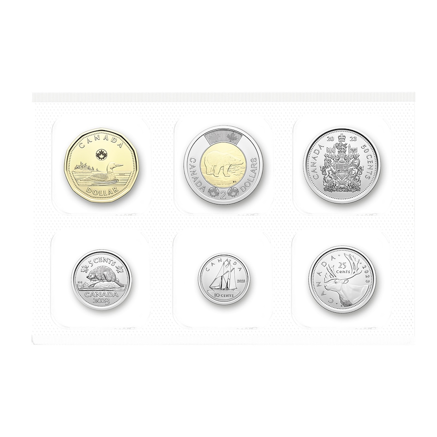 Image 739085_ALTMORE1.jpg, Product 739-085 / Price $26.95, 2023 First Coins of King Charles III Classic Canadian Coin Set from Royal Canadian Mint (RCM) on TSC.ca's Coins department