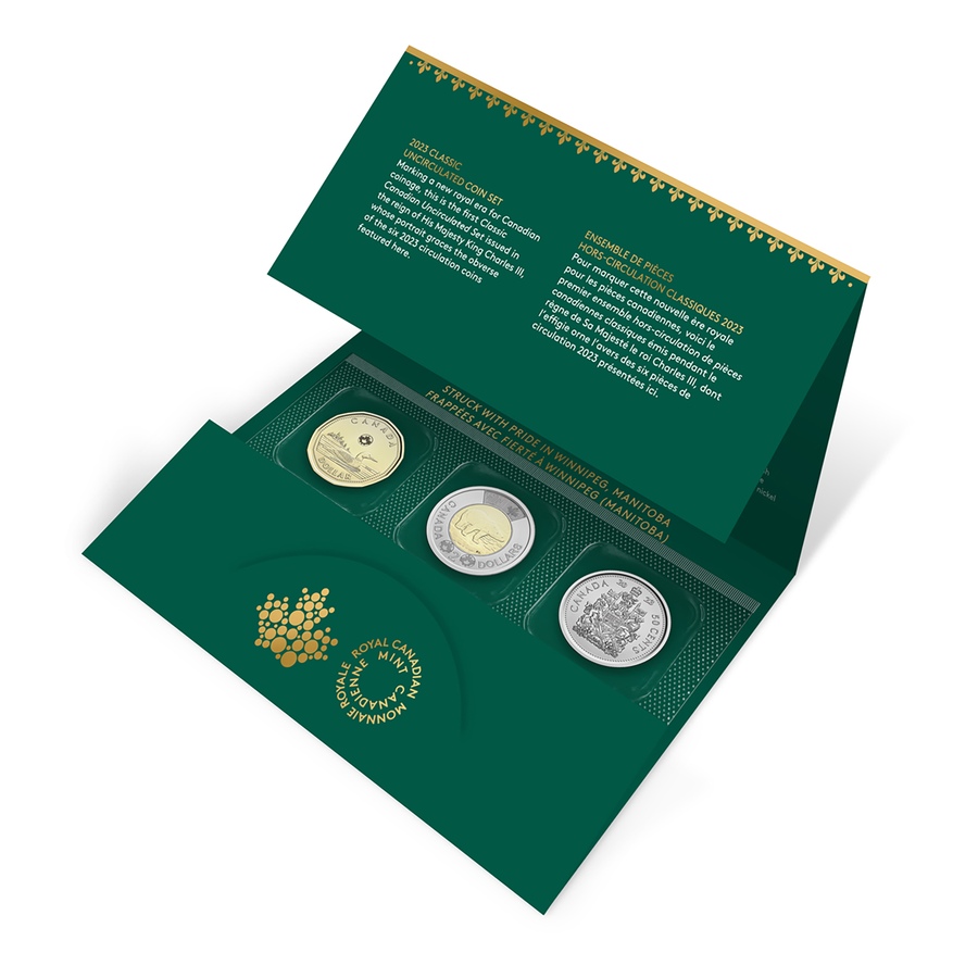 Image 739085_ALTMORE11.jpg, Product 739-085 / Price $26.95, 2023 First Coins of King Charles III Classic Canadian Coin Set from Royal Canadian Mint (RCM) on TSC.ca's Coins department