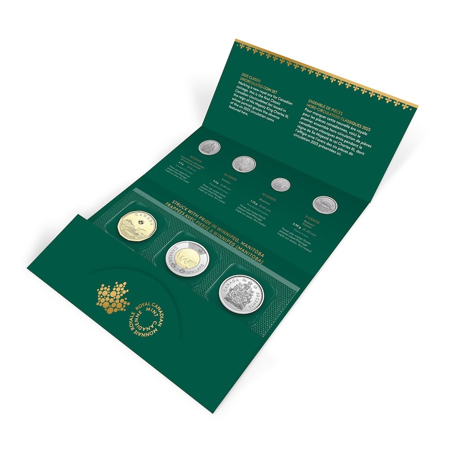 Image 739085_ALTMORE12.jpg, Product 739-085 / Price $26.95, 2023 First Coins of King Charles III Classic Canadian Coin Set from Royal Canadian Mint (RCM) on TSC.ca's Coins department