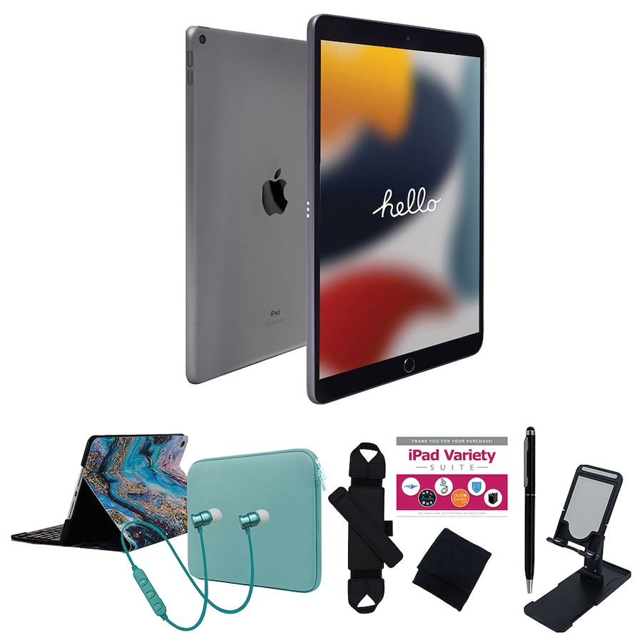 Image 739095_GRGXM.jpg, Product 739-095 / Price $589.99 - $799.99, Apple iPad 10.2 64GB or 256GB Tablet Bundle (9th generation, 2021) from Apple on TSC.ca's Electronics department