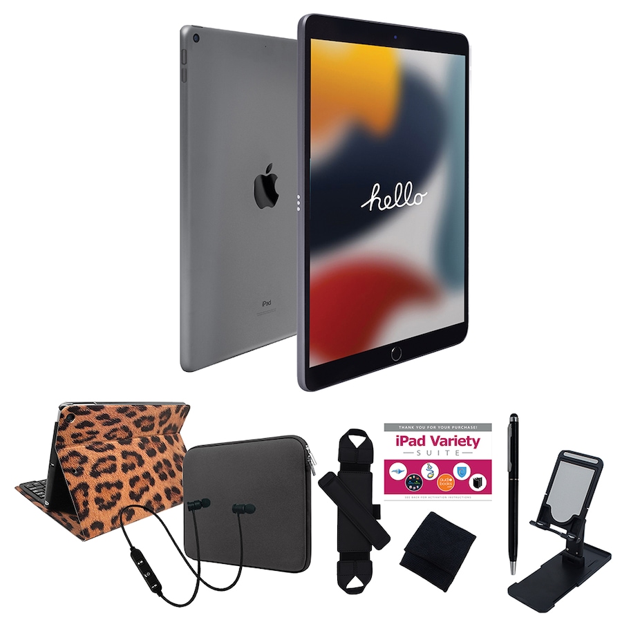 Image 739095_GRLPD.jpg, Product 739-095 / Price $589.99 - $799.99, Apple iPad 10.2 64GB or 256GB Tablet Bundle (9th generation, 2021) from Apple on TSC.ca's Electronics department