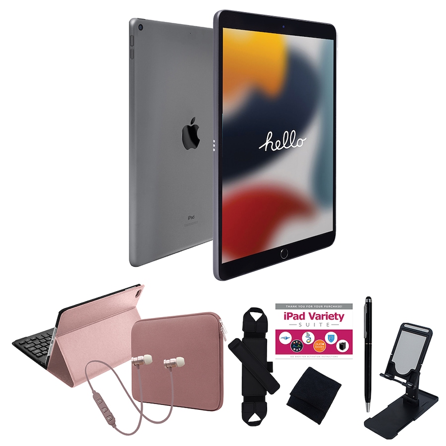 Image 739095_GRRGD.jpg, Product 739-095 / Price $589.99 - $799.99, Apple iPad 10.2 64GB or 256GB Tablet Bundle (9th generation, 2021) from Apple on TSC.ca's Electronics department