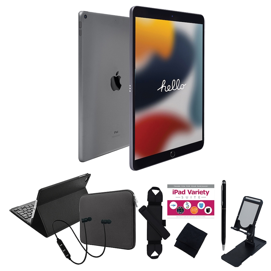 Image 739095_GYB.jpg, Product 739-095 / Price $589.99 - $799.99, Apple iPad 10.2 64GB or 256GB Tablet Bundle (9th generation, 2021) from Apple on TSC.ca's Electronics department