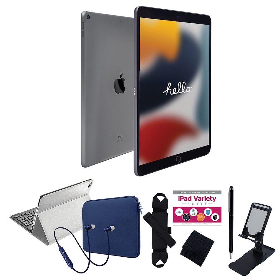 Image 739095_GYS.jpg, Product 739-095 / Price $589.99 - $799.99, Apple iPad 10.2 64GB or 256GB Tablet Bundle (9th generation, 2021) from Apple on TSC.ca's Electronics department